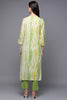 Cream Viscose Rayon Tie & Dye Straight Kurta VCK9444