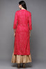 Pink Viscose Rayon Bandhani Straight Kurta VCK9468