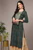 Green Viscose Rayon Bandhani Printed Straight Kurta VCK9474