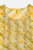 Yellow Viscose Rayon Leheriya Printed Straight Kurta VCK9496