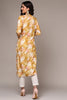 Yellow Viscose Rayon Floral Printed Straight Kurta VCK9501