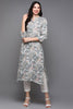 Grey Viscose Rayon Abstract Straight Kurta VCK9502