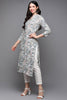 Grey Viscose Rayon Abstract Straight Kurta VCK9502