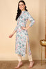 Blue Viscose Rayon Floral Printed Kurta VCK9518