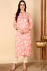 Pink Viscose Rayon Floral Printed Kurta VCK9520