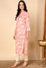 Pink Viscose Rayon Floral Printed Kurta VCK9520