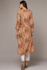 Orange Viscose Rayon Abstract Straight Kurta VCK9541