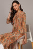 Orange Viscose Rayon Abstract Straight Kurta VCK9541