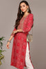 Pink Viscose Rayon Bandhani Straight Kurta VCK9548