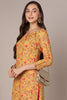 Yellow Viscose Rayon Floral Printed Straight Kurta VCK9600