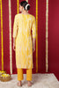 Yellow Viscose Rayon Abstract Printed Straight Kurta VCK9632