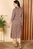 Burgundy Cotton Ethnic Motifs Printed Straight Kurta VCK9675