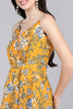  Women Mustard Floral Printed Dress