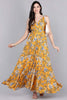  Women Mustard Floral Printed Dress