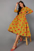  Women Yellow Cotton Dress