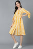  Women Yellow Cotton Dyed Dresses