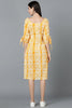  Women Yellow Cotton Dyed Dresses