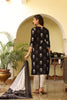 Black & White Printed Kurta with Trousers & Dupatta