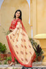   Cotton Red Ethnic Motifs Printed Straight Kurta Palazzo Dupatta Set