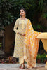   Yellow Ethnic Motifs Printed Regular Pure Cotton Kurta Set