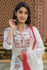  Women Off White Red Ethnic Motifs Printed Pure Cotton Kurta with Salwar Dupatta