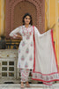  Women Off White Red Ethnic Motifs Printed Pure Cotton Kurta with Salwar Dupatta