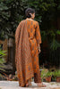 Olive Brown Pure Cotton Kurta with Trousers Dupatta – 