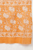  Women Orange Pure Cotton Kurta Sharara With Dupatta