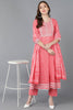  Women Peach Pure Cotton Kurta Trousers With Dupatta