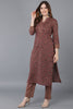  Women Maroon Pure Cotton Kurta Trousers With Dupatta 