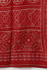 Red Silk Blend Bandhani Straight Kurta Trousers With Dupatta 