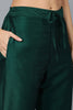 Green Silk Blend Straight Kurta Pant With Dupatta VKSKD1773