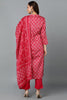 Rani Pink Silk Blend Straight Suit Set VKSKD1813