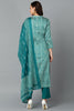 Rama Green Rayon Blend Straight Suit Set VKSKD1814