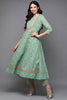 Green Pure Cotton Ethnic Motifs Anarkali Suit Set VKSKD1932