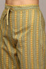 Yellow Pure Cotton Printed Flared Suit Set VKSKD1971