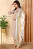 Grey Pure Cotton Ethnic Motifs Printed Straight Suit Set VKSKD2006