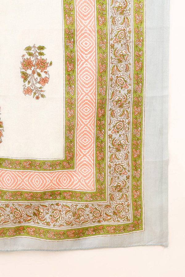 Grey Pure Cotton Ethnic Motifs Printed Straight Suit Set VKSKD2006