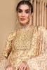 Beige Pure Cotton Geometric Printed Suit Set VKSKD2046