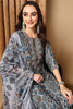 Grey Pure Cotton Ethnic Motifs Printed Straight Suit Set VKSKD2048