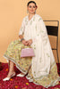 Off White Pure Cotton Ethnic Motifs Printed Flared Suit Set VKSKD2118