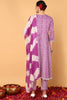 Purple Viscose Rayon Yoke Design Flared Suit Set VKSKD2135