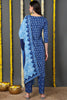 Blue Rayon Blend Ethnic Motifs Printed Straight Suit Set VKSKD2150