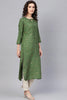   Green Color Printed Fancy Kurti 