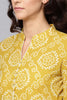   Festive Wear Cotton Fabric Yellow Color Printed Trendy Kurti 