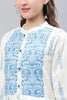   Casual Wear Cotton White Color Printed Trendy Kurti 