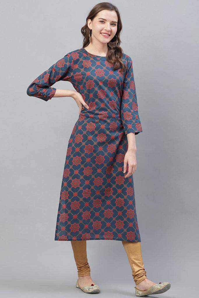   Cotton Printed Simple Daily Wear Kurti 