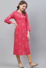   Fancy Occasion Wear Pink Printed Kurti 