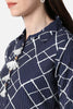   Casual Wear Cotton Fabric Navy Blue Trendy Kurti 