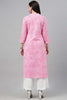   Women Pink Leheriya Printed Kurta